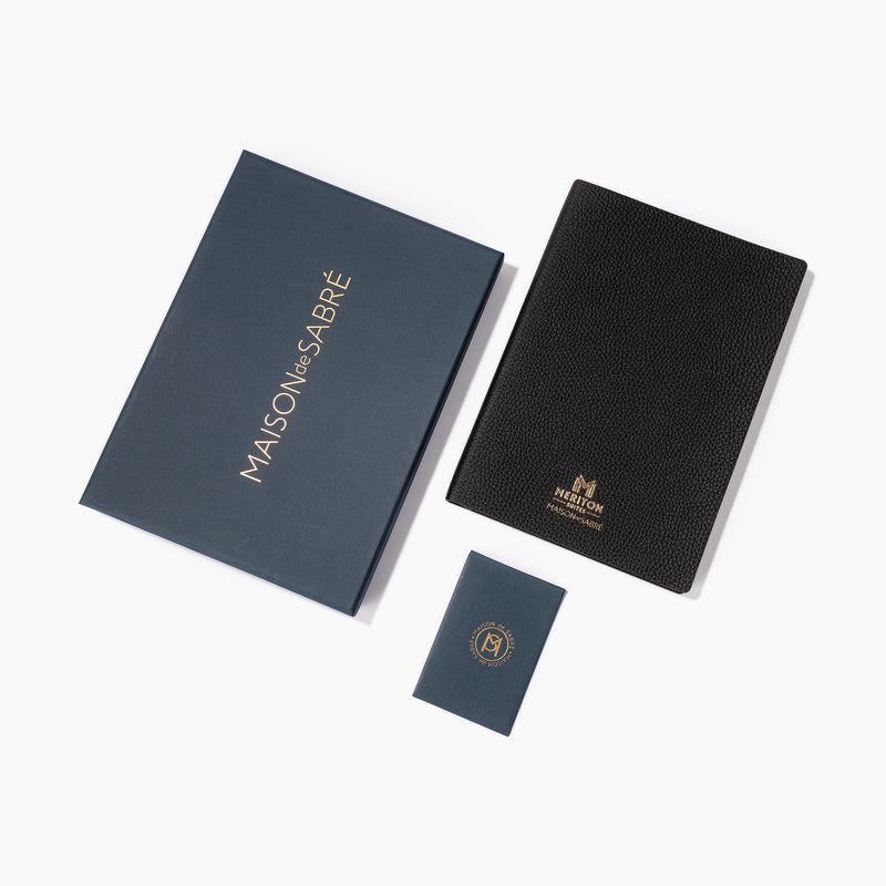 Maison de Sabré X Meriton Suites Leather Notebook (Black A5)
