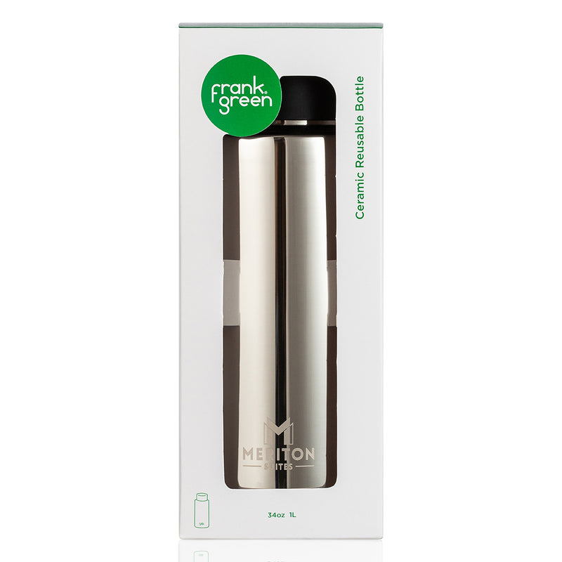 Meriton Suites Reusable Bottle 1L Chrome