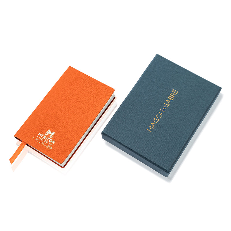 Maison de Sabré X Meriton Suites Leather Notebook (Orange A6)