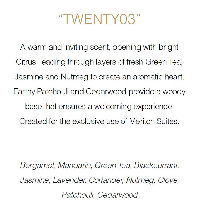 TWENTY 03 by Meriton Suites Interior Fragrance – 100ml
